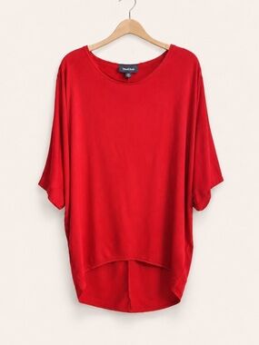 ModCloth Red Dolman Sleeve Top Size XS